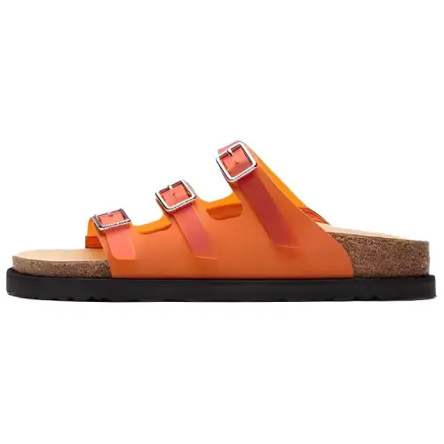 Birkenstock 1774 Tokyo Comfortable Slide Slippers Women's Vibrant Orange
