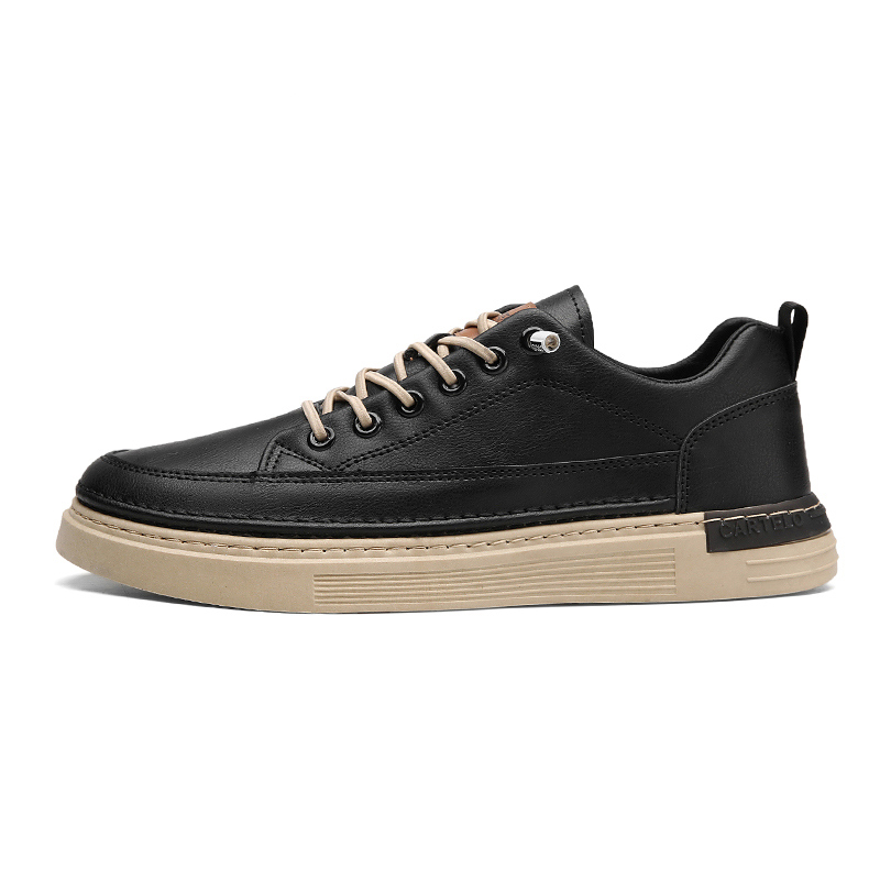 CARTELO Synthetic Leather Slip Resistant Abrasion Resistant Low top Casual Shoes Men's