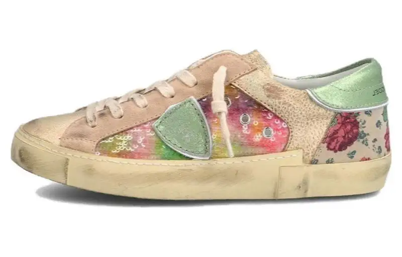 PHILIPPE MODEL Paris Logo-patch Distressed Sneakers