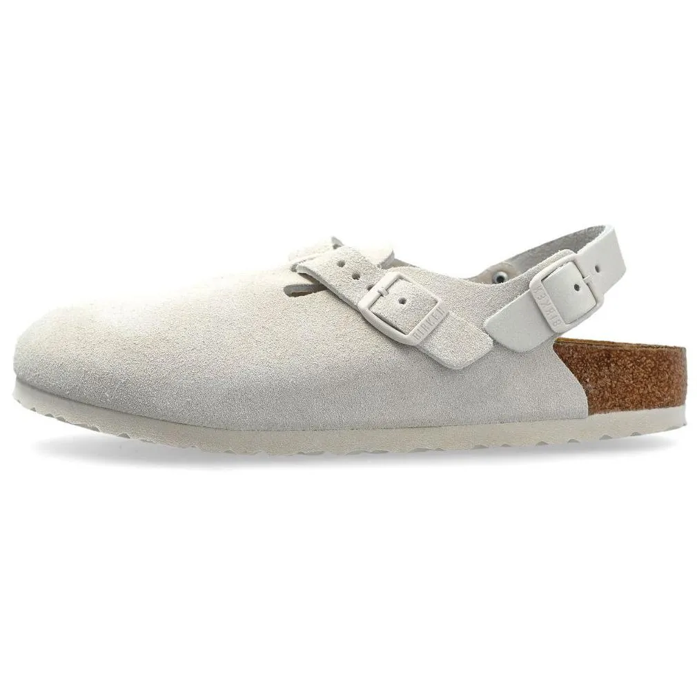 Birkenstock Tokio Cork Sole Abrasion Resistant Slip Resistant Closed Toe Slippers Women's White