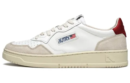 AUTRY Medalist Low 'White Red Suede' Women's