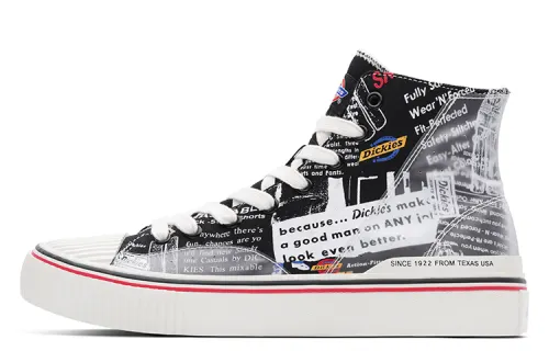 Dickies Canvas Shoes Men's High Top Black