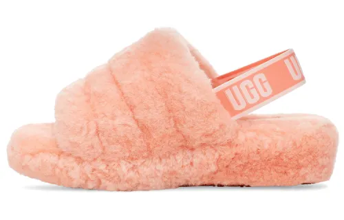 UGG FLUFF YEAH Slide Stylish Sandal Women's Beverly Pink