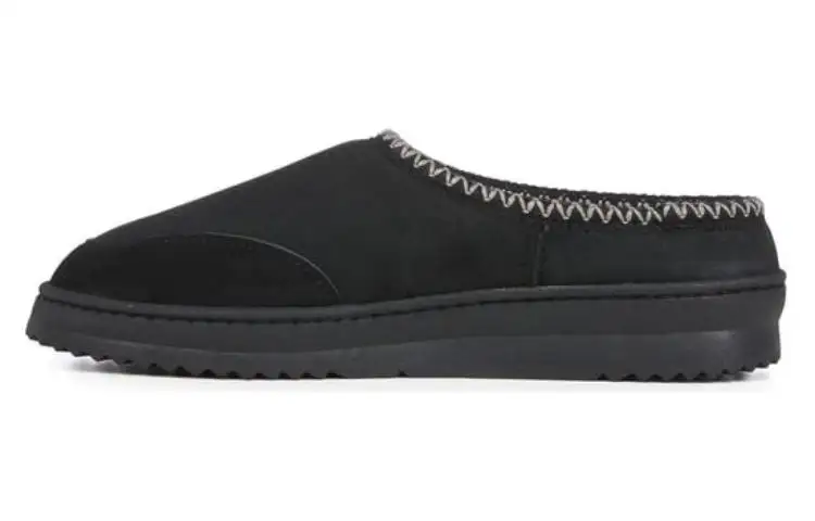 EMU Australia Leather Closed Toe Slippers Women's Black