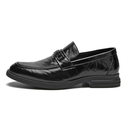 Aokang cow leather men's formal business fashion wedding footwear formal leather shoes men's black