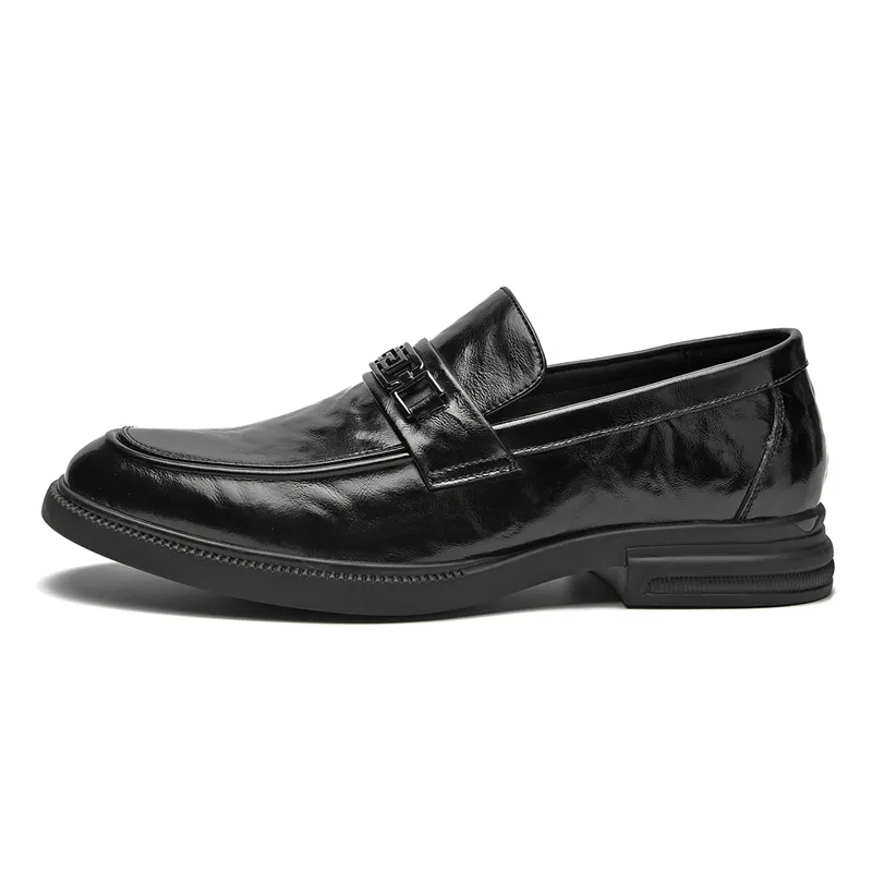 Aokang cow leather men's formal business fashion wedding footwear formal leather shoes men's black