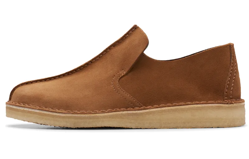Clarks Cow Split Leather Abrasion Resistant Abrasion Resistant Casual Shoes Men's Brown