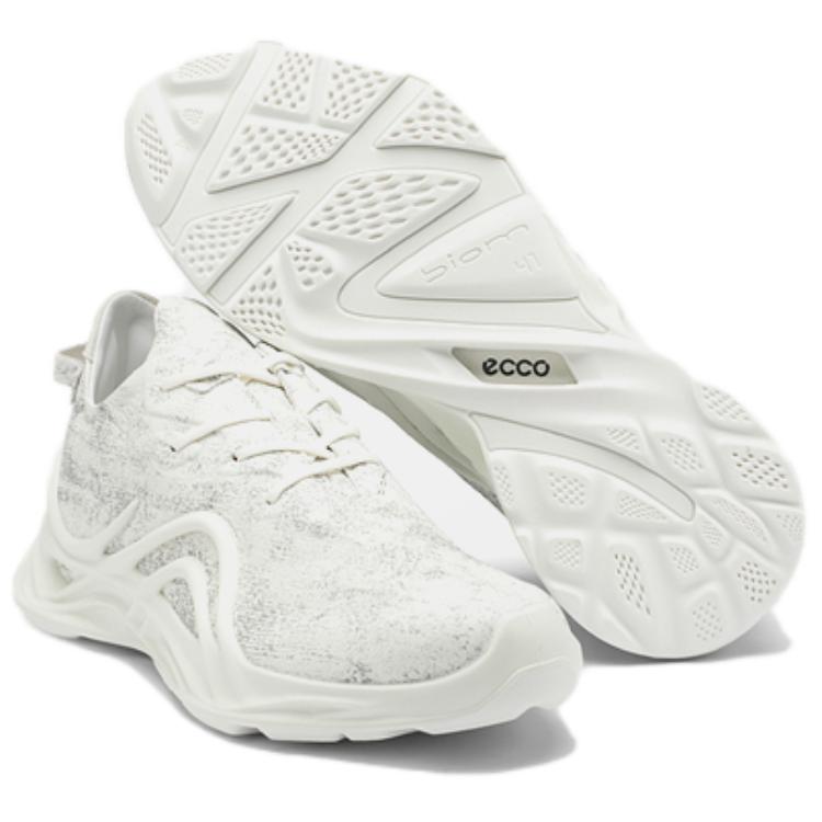 Ecco BIOM INFINITE Cow Leather Slip Resistant Low top Outdoor Shoes Men’s Neon White