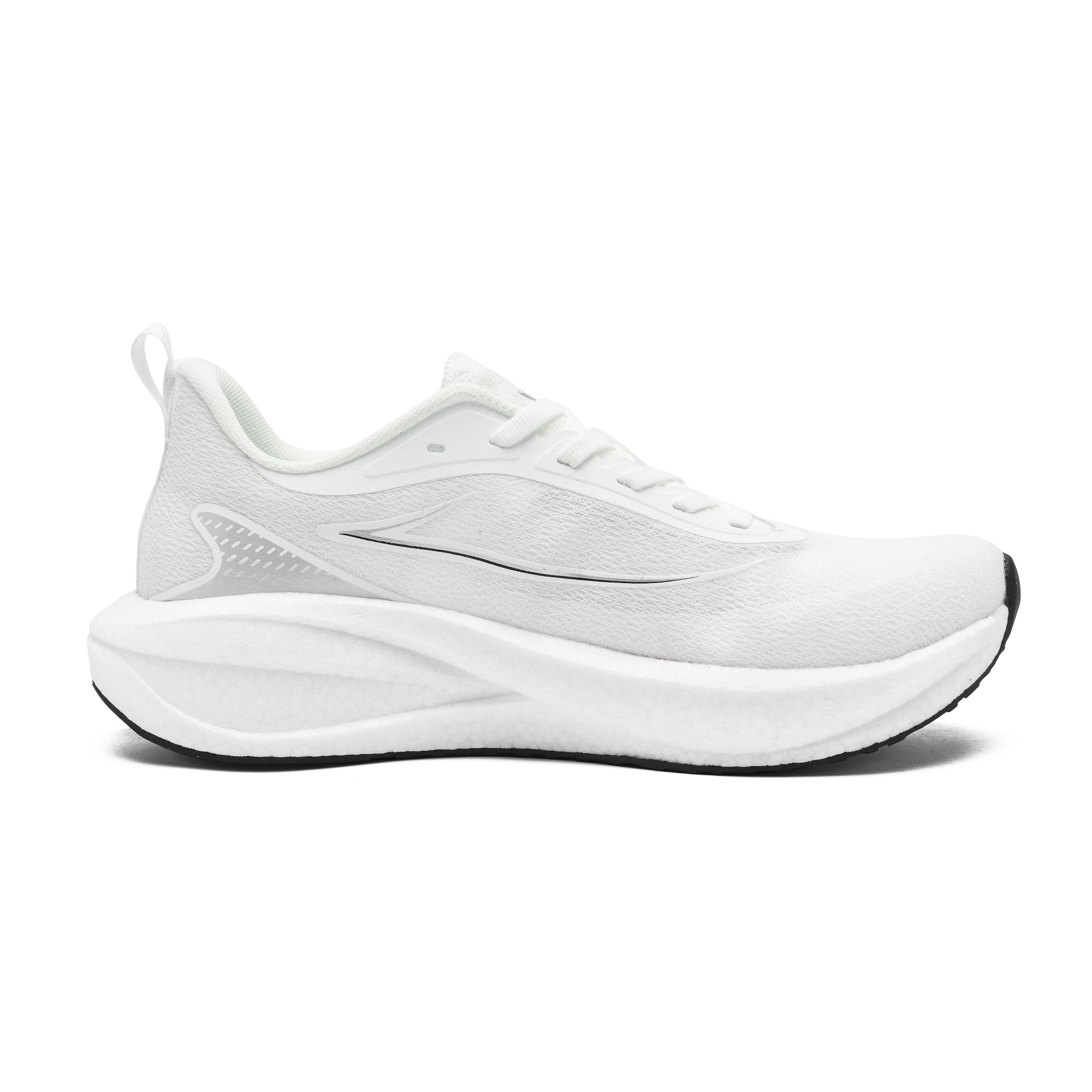 OURCOVER ETPU Sole Running Shoes Unisex Silver White