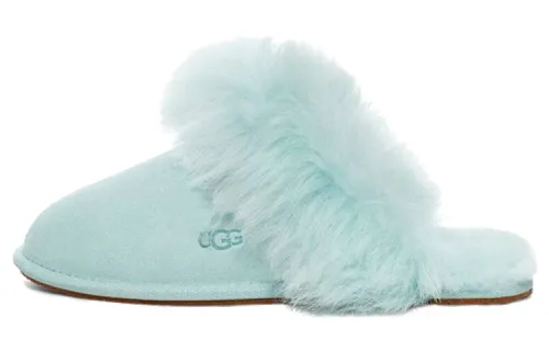 UGG Scuff Sis Fleece Lined Comfortable Thermal, Plush Stylish Sandal Women's Light Blue