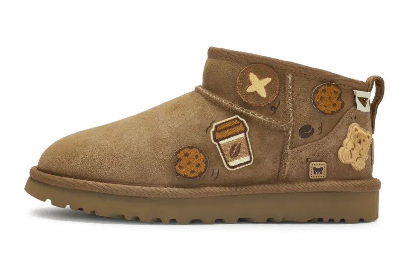 UGG CLASSIC ULTRA MINI Ankle Length Snow Boots Women's Chestnut Brown