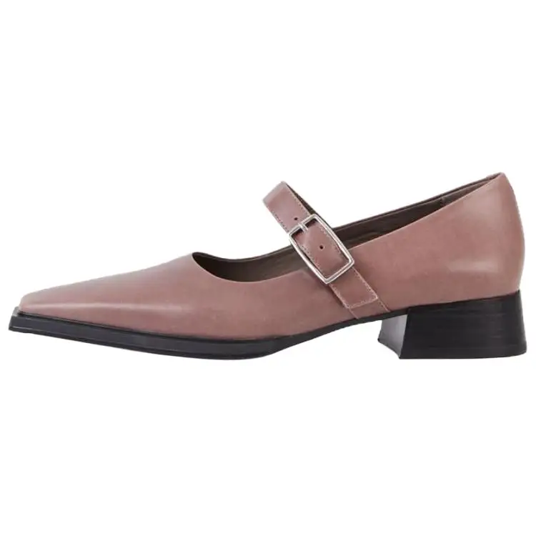 VAGABOND SHOEMAKERS Leather Fashion Mary Jane Shoes 3.2cm Women's Light Pink