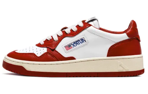 AUTRY Medalist Leather Low Red White