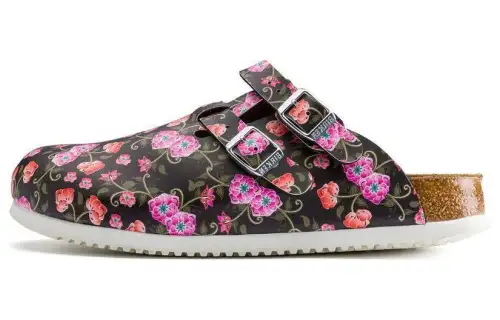 Birkenstock Closed Toe Slippers Women's Rose Black Narrow