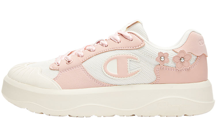 Champion Essentials Collection Delta 1 Cherry Blossom Sneakers Skateboard Shoes Women's Milk White Swallow Fuchsia