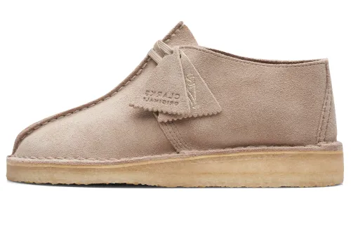 Clarks Cow Split Leather Low top Casual Shoes Women's Sand