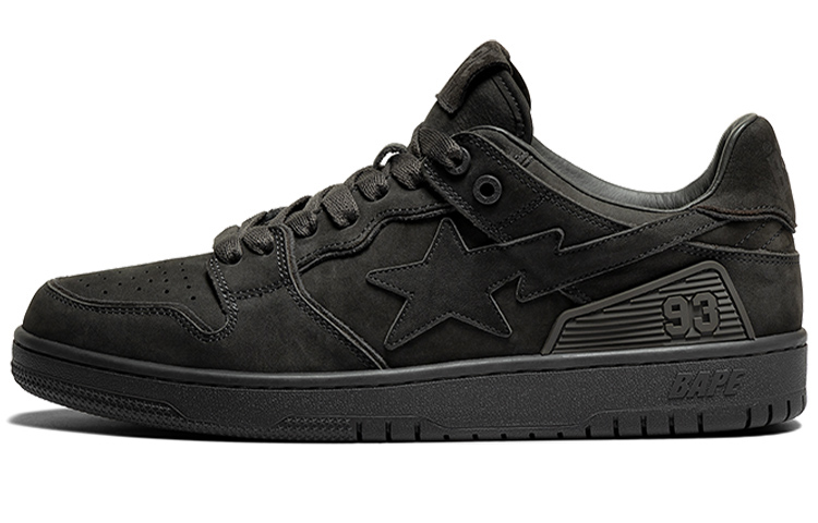 Женские кеды A BATHING APE SK8 STA "URBAN FALL" (черные)