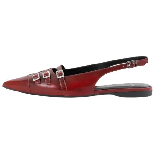 VAGABOND SHOEMAKERS Leather Fashion Casual Shoes 1CM Women's Red