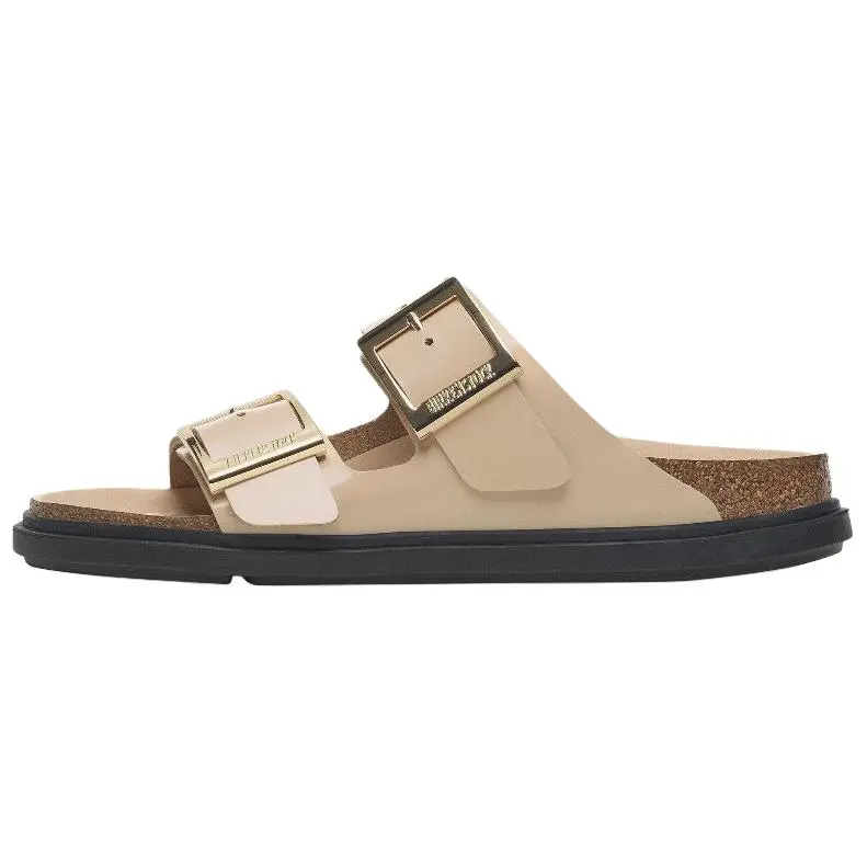 Birkenstock Arizona Abrasion Resistant Slide Slippers Women's Beige Narrow