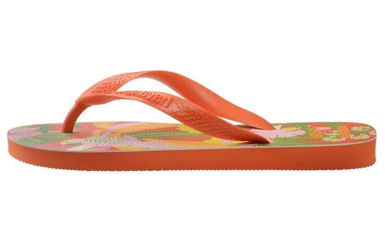 Farm Rio x Havaianas Slip Resistant Abrasion Resistant Flip Flops Women's Orange