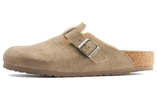 Birkenstock Boston Synthetik Narrow Fit 'Desert Dust Gray Taupe'