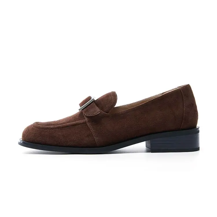 Marie Claire Sheepskin Casual Shoes Women's Lava Nama Chocolate Brown