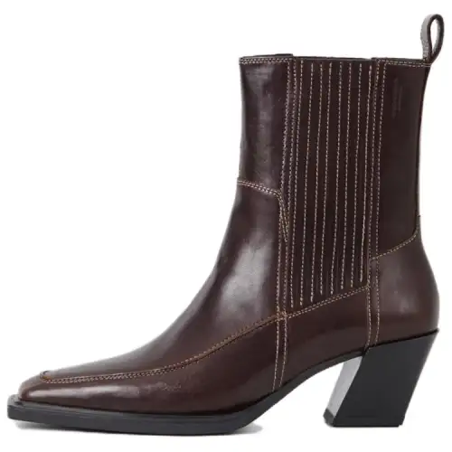 VAGABOND SHOEMAKERS Alina Leather Ankle Boots Women's Red Brown