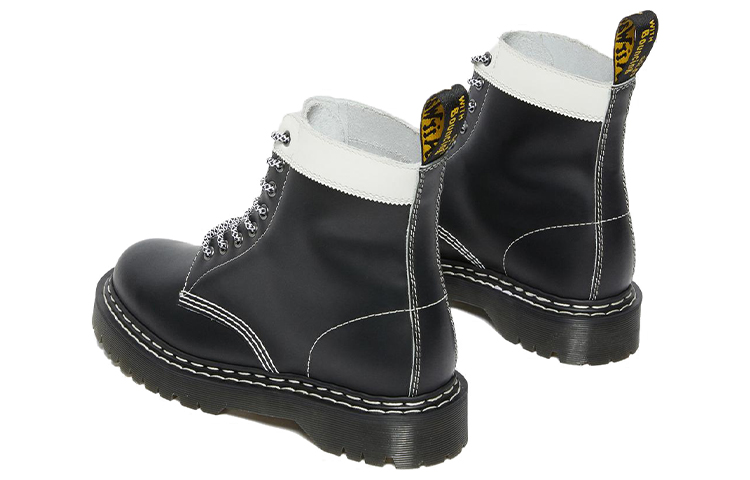 Dr. Martens 1460 Pascal Bex Leather Contrast Lace Up Boots 'Black'
