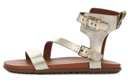 UGG Solivan Strap Leather Fashion Sandal Women's Light Metallic