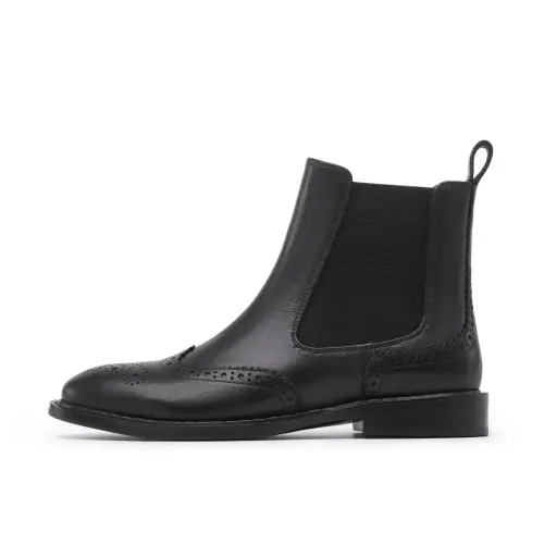 Chrisdien Deny Cow Leather Short Chelsea Boots Women's