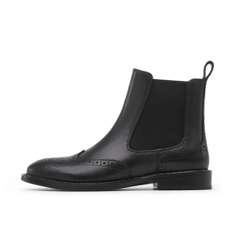 Chrisdien Deny Cow Leather Short Chelsea Boots Women's