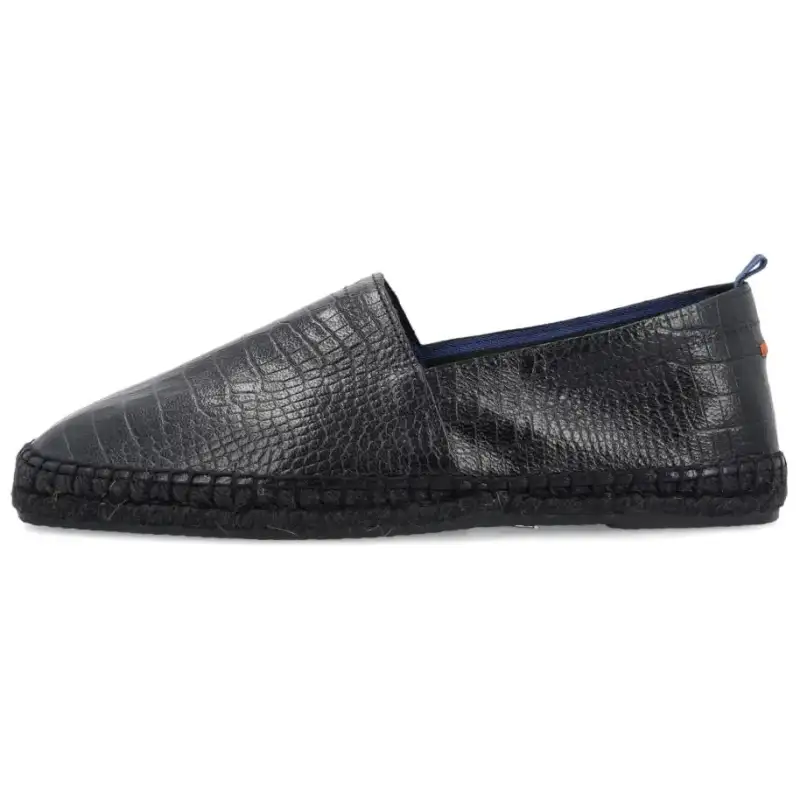 Castañer Sheepskin Espadrilles Men's Black