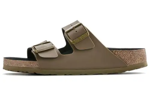 Birkenstock Arizona Leather Stylish Sandal Unisex Ice Cedar Green