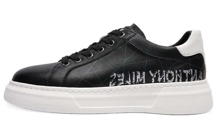 Anthony Miles Skateboard Shoes Men's Low Top Black