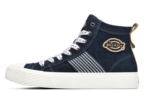 Dickies Canvas Shoes Men's High Top Ink Blue