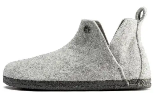 Birkenstock Low top Casual Shoes Unisex Light Gray Narrow