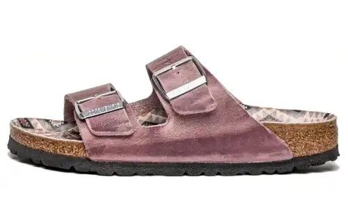 Birkenstock Suede Slide Slippers Women's Pink