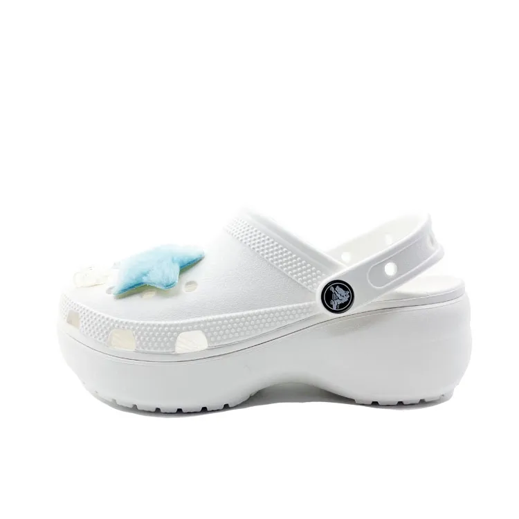 Crocs Classic Platform Clog EVA Clogs Unisex White
