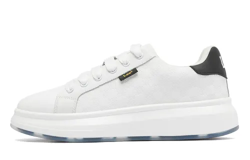 Lee White Sneakers Low top Skateboard Shoes Unisex