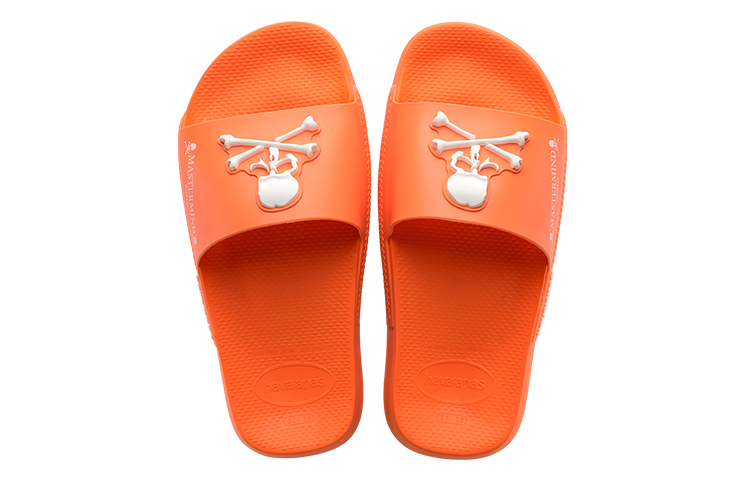 Havaianas x MASTERMIND WORLD Rubber Totem Slide Slippers Unisex Orange