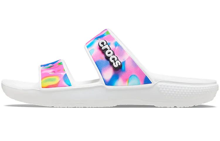 Crocs Classic Colorful Unisex White Pink Slippers 'White Pink'