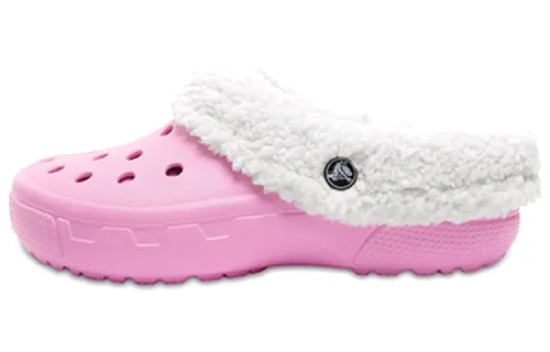 Crocs Mommoth Evo Clog Lightweight Wear resistant Stay Warm Sports Slippers Pink
