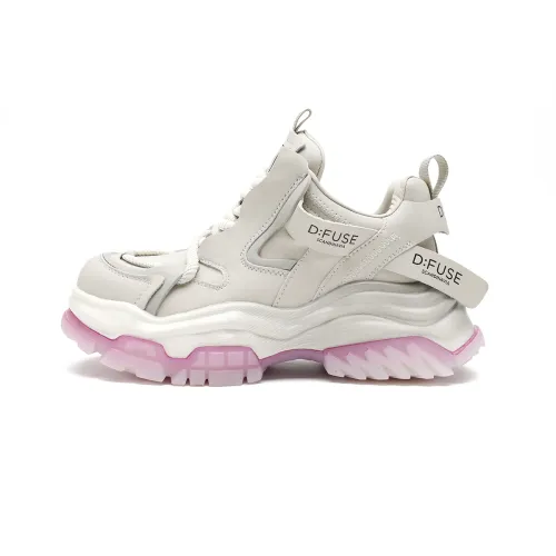D FUSE SCANDINAVIA Chunky Sneakers Women's Low Top Gray