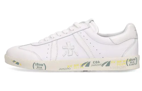 PREMIATA Leather Low top Stylish Skateboarding Shoes Men's White