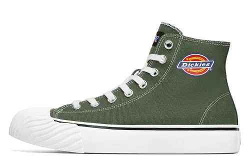 Dickies Canvas Shoes Unisex High Top Army Green