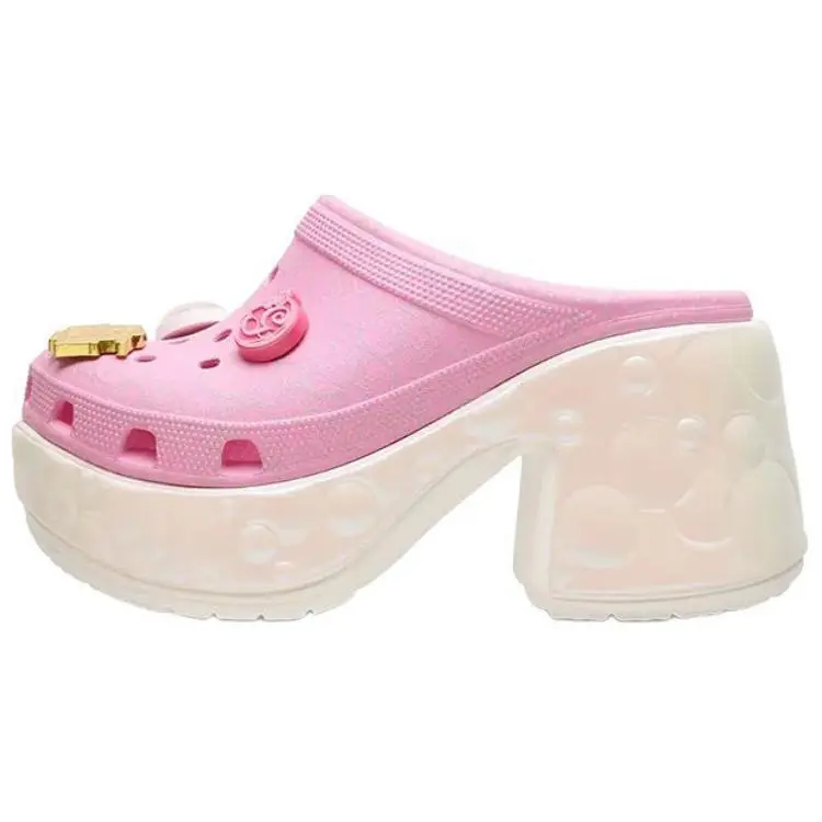 Crocs EVA Closed Toe Slippers Unisex Pink