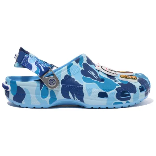 Crocs Classic Clog A Bathing Ape ABC Camo Blue