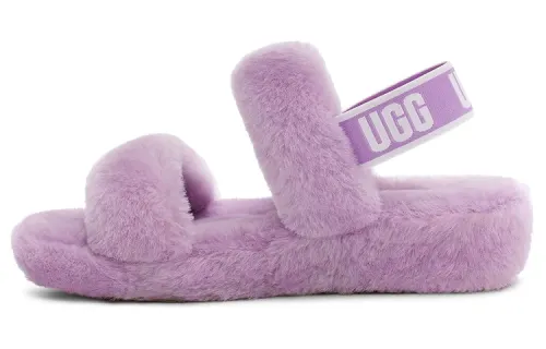 UGG Oh Yeah Shearling Stylish Sandal Women's Light Purple