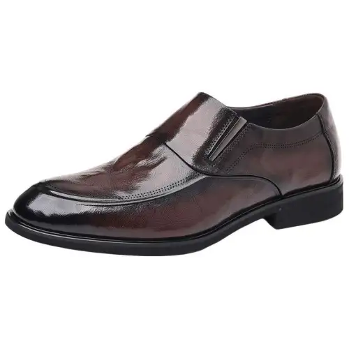 Mulinsen Versatile Fashion Formal Leather Shoes Men's Light Brown
