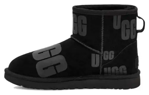 UGG Classic Mini Scatter Graphic 'Black Gray' Women's